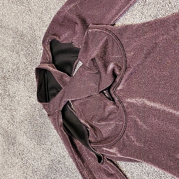 ASOS  Halter Wrap Front Mini Dress in Purple Size 6 - Picture 6 of 10